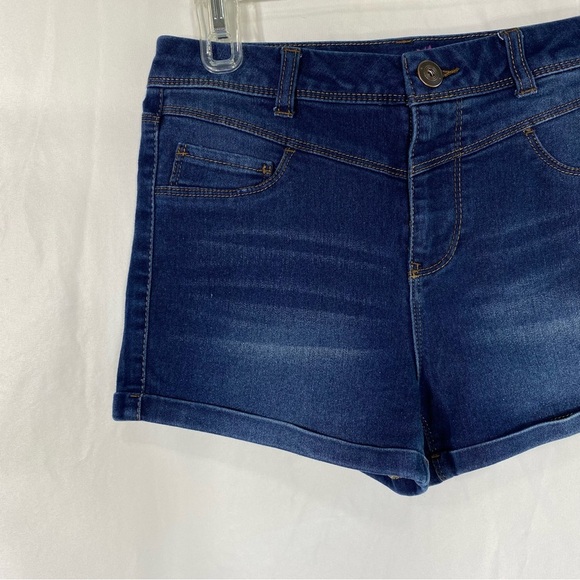 Wishful Park High Rise Rolled Cuff Stretch Jean Shorts - Picture 2 of 7